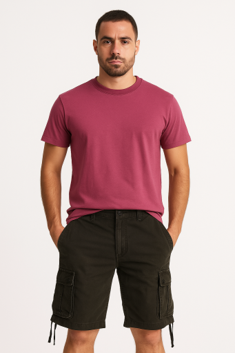 Βερμούδα ανδρική cargo cotton 100% λαδι