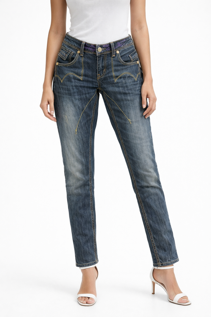 Παντελονι τζιν yes miss made in italy blue denim