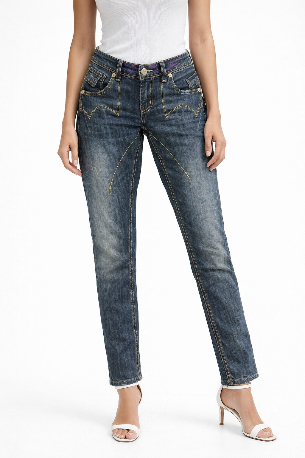 Παντελονι τζιν yes miss made in italy blue denim