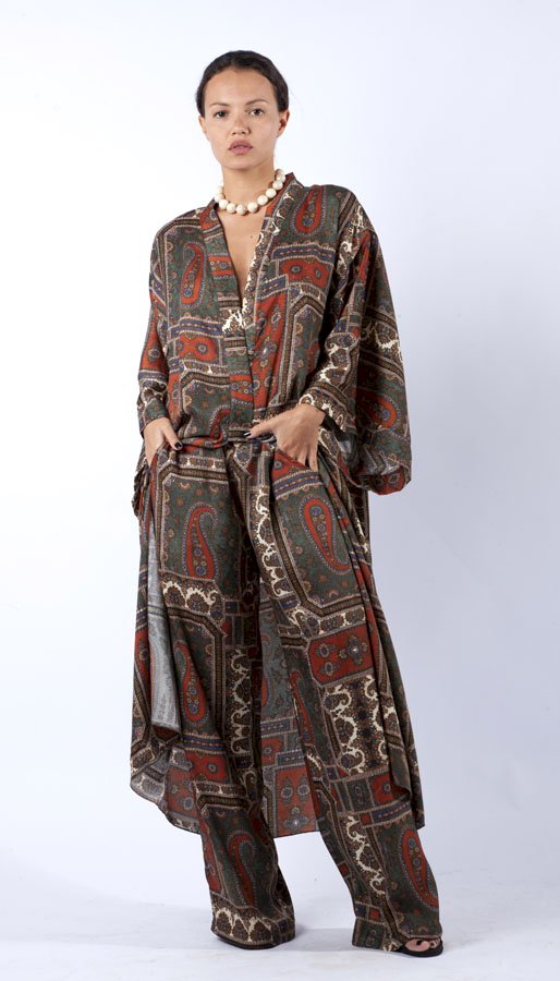 MOI.RO Kimono Printed Satin Silky touched -SOLD OUT