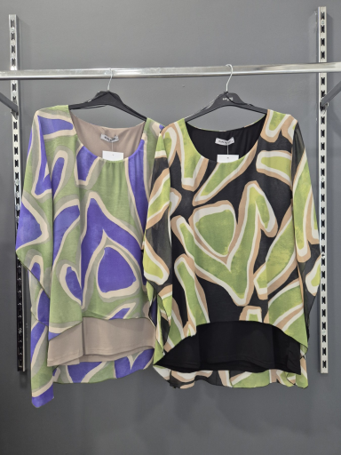 Mπλούζα/Τουνίκ εμπριμέ άνιση