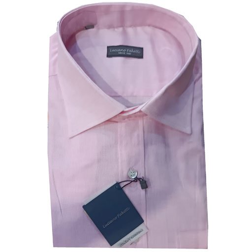 Πουκαμισο cotton-linen Luciano Faketti απαλο ροζ 