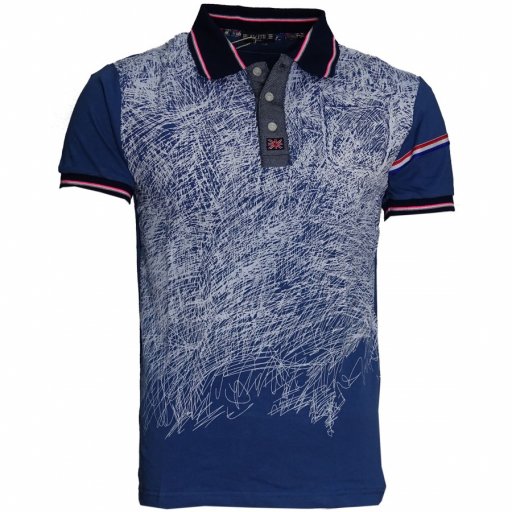 Μπλουζάκι POLO Luciano Faketti  in fashion  Βαμβακερό 95%-Πολ.5% σε χρώμα ρουα 
