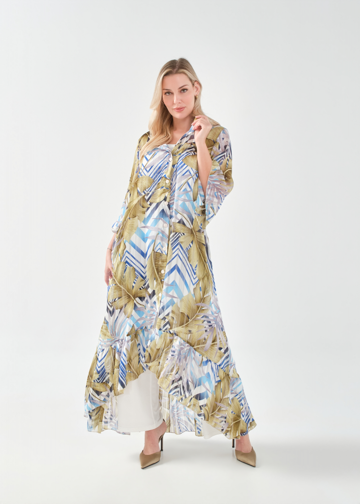 Σεμιζιέ μάξι Φόρεμα