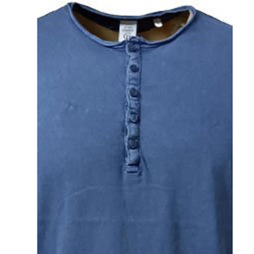 Μπλουζάκι Luciano Faketti in fashion βαμβακερό κοντό μανίκι 
Στενή γραμμή slim line μπλε