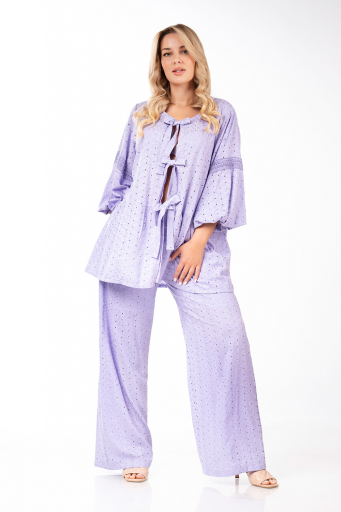Υπέροχο outfit σε κιπούρ βαμβακερή δαντέλα