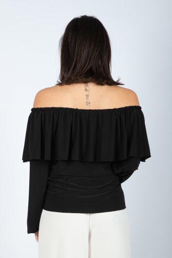 Blouse carmen in black color