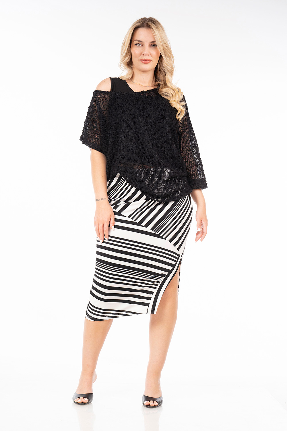 Φούστα σε double stripes