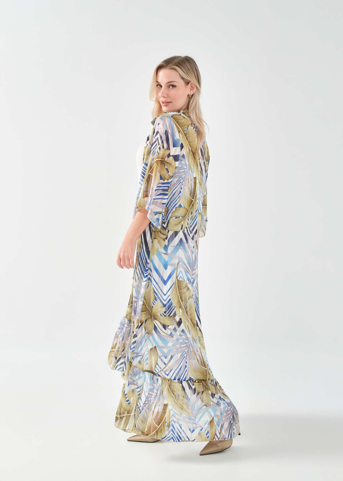 Σεμιζιέ μάξι Φόρεμα