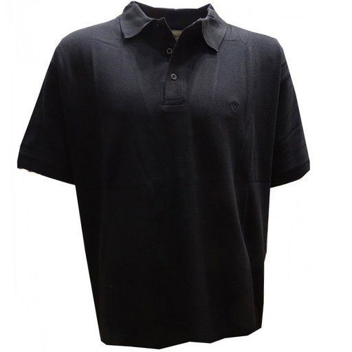 Μπλουζάκι Polo Pique πλυμένο 100% Βαμβάκι σε χρώμα μαύρο 