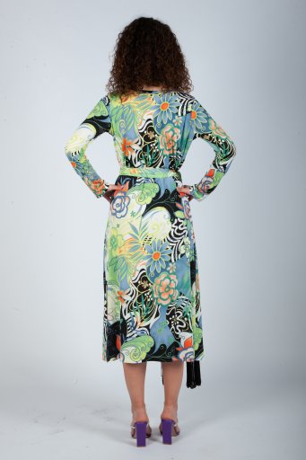 2364 Midi dress'70s type( B)