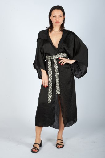 Kimono satin black