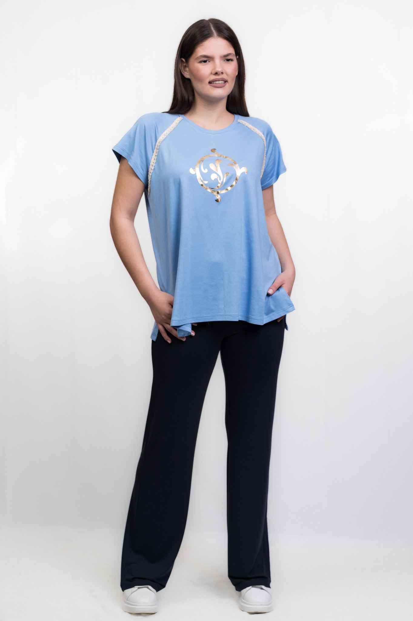 ΜΠΛΟΥΖΑ VISCOZE ΜΕ ΚΡΟΣΑΚΙ 