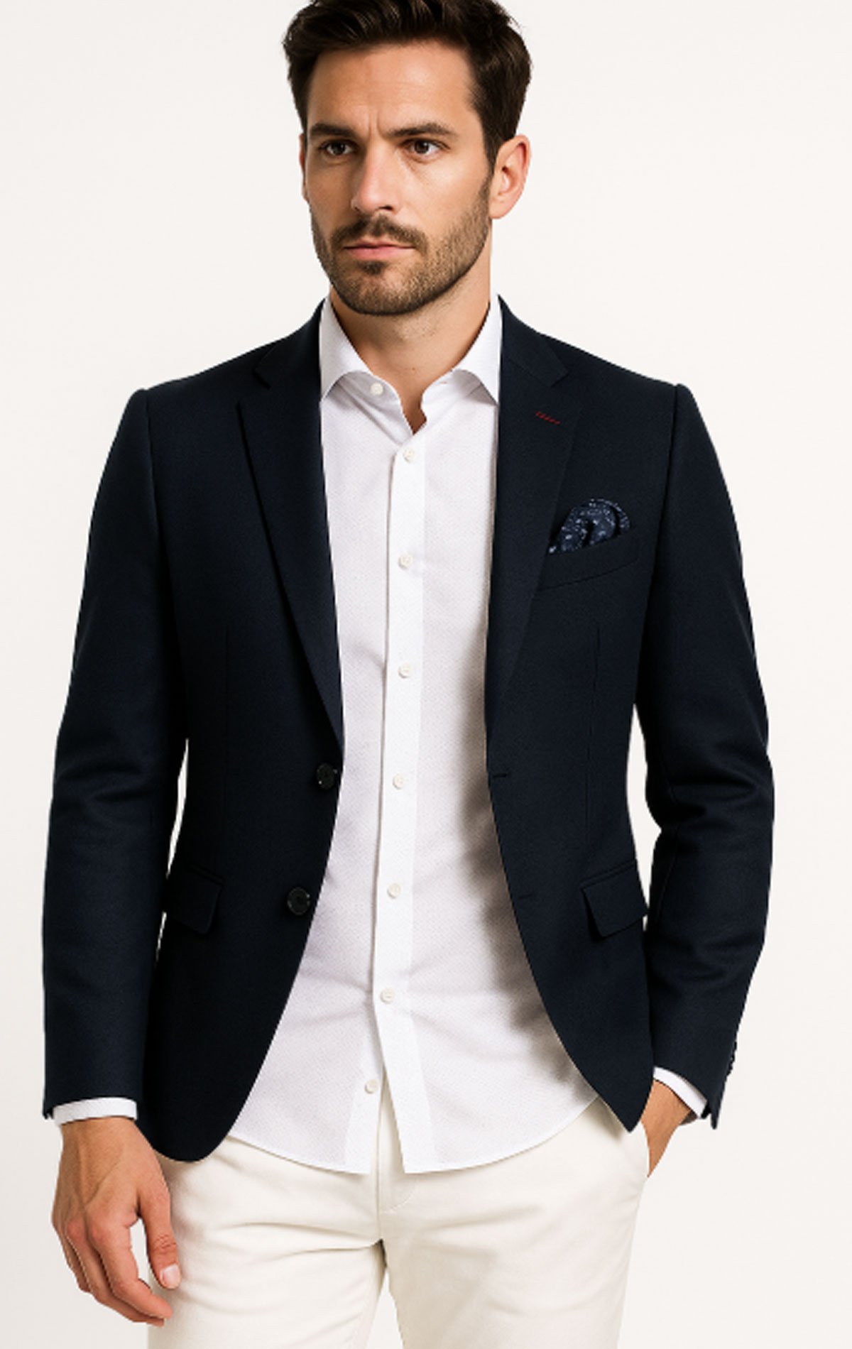  Σακάκι fashion Τερυλέν 85%-Ραιγιόν 15% μπλε 