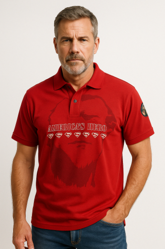 Μπλουζάκι POLO PRINT ACME Κόκκινο 
