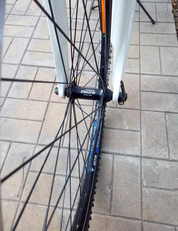 Ζεύγος τροχών  28"/29"  DUAL DUTY  με κέντρα SHIMANO DEORE + ελαστικά  PANARACER FIRE CROSS 700X45c ( αξίας 100 Ευρώ ) + κασέτα