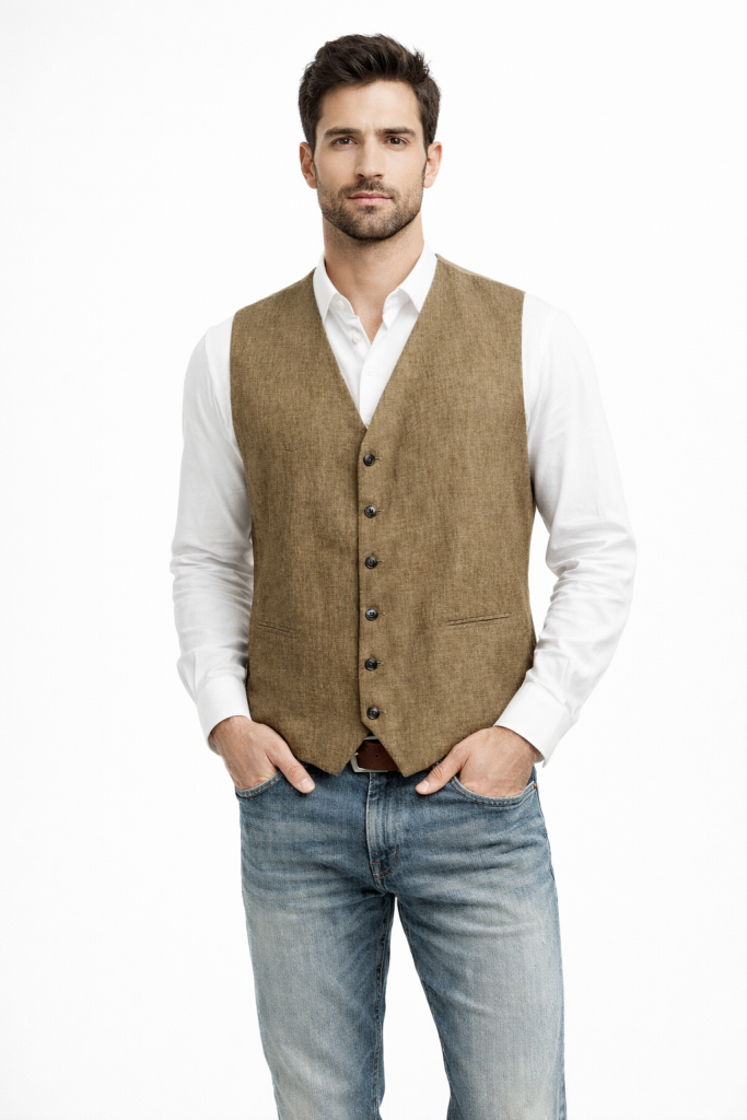 ΓΙλέκο Ανδρικο μπεζ μελανζ 