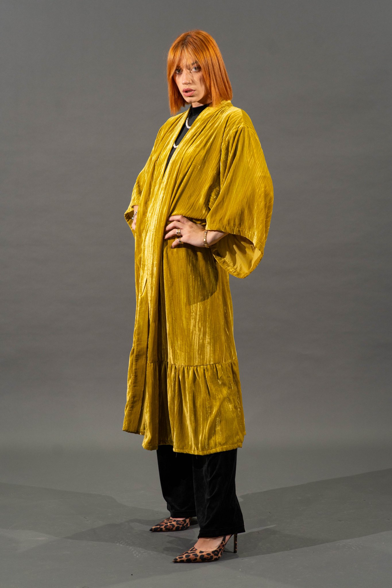 KIMONO VELVET ICE LIME 