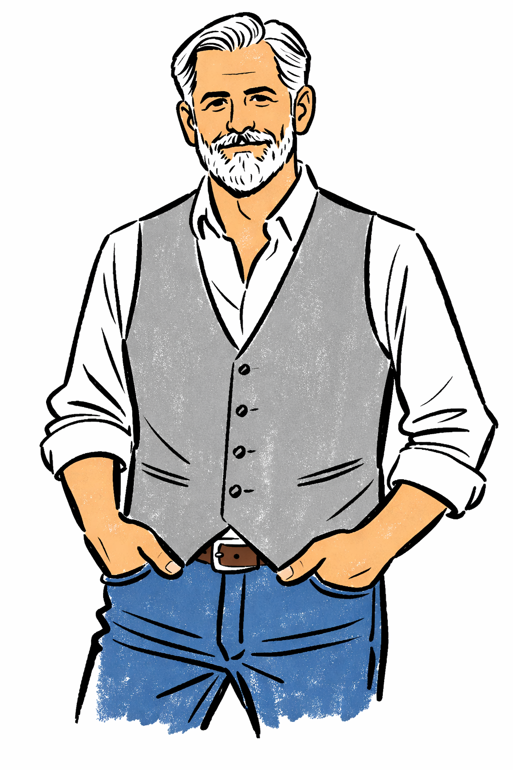 Γιλεκο ανδρικο γκρι καρω 