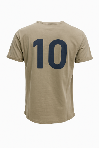 Μπλουζακι βαμβακερο με στάμπα t-shirt slim fit