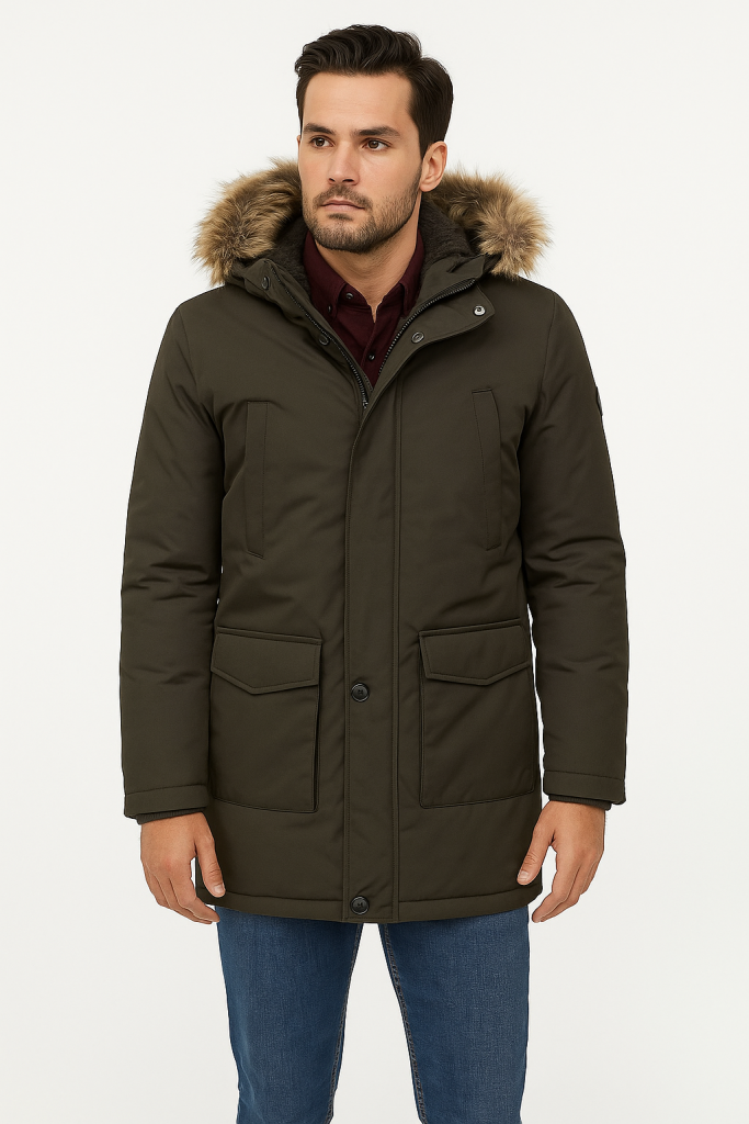 Μπουφάν JACKET unisex in fashion καφέ