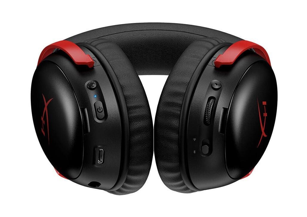 HyperX Cloud III S wireless Over Ear Gaming Headset Bluetooth / USB Black/Red for Nintendo Switch / PC / PS5 / PS4