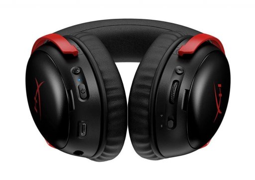 HyperX Cloud III S wireless Over Ear Gaming Headset Bluetooth / USB Black/Red for Nintendo Switch / PC / PS5 / PS4