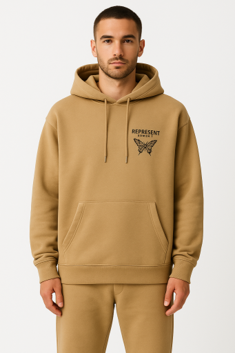 Φούτερ μπλούζα και παντελόνι κουστούμι μπεζ 