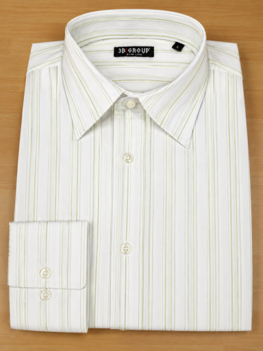 Πουκάμισο ελαστικο slim fit ριγε κιτρινο 