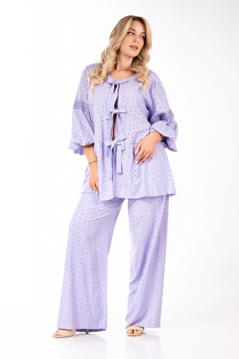 Υπέροχο outfit σε κιπούρ βαμβακερή δαντέλα