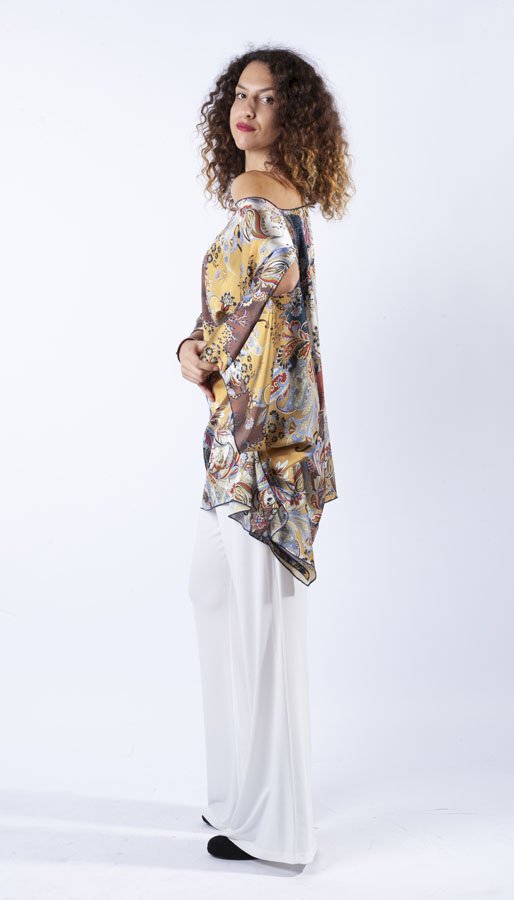 LISA tunic Digital printed Satin -SOLD OUT