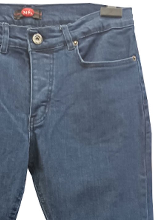 Παντελόνια τζιν jean με κουμπιά ελαστικο μπλε 5