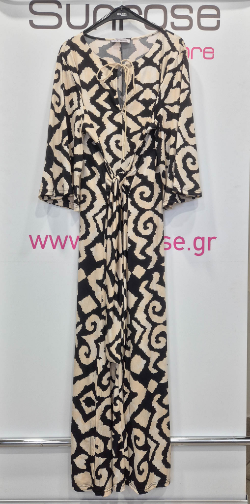 Φόρεμα μάξι σε Jersey εμπριμέ