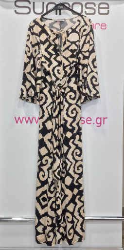 Φόρεμα μάξι σε Jersey εμπριμέ