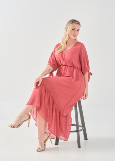 Φόρεμα μάξι μουσελίνα