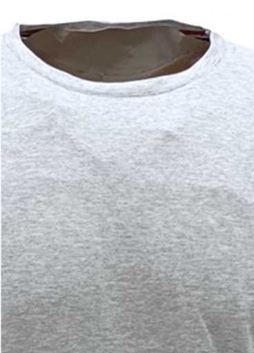 Μπλουζάκι μακό Ανδρικο cotton 100% maco γκρι Λευκό 