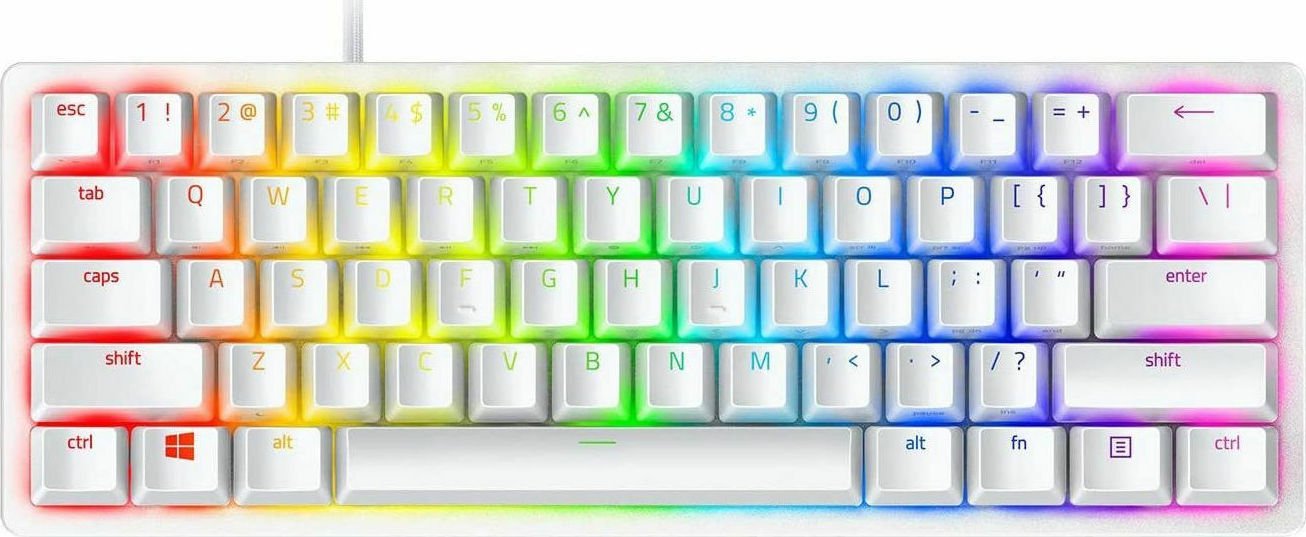 Razer Huntsman Mini Gaming 60% Razer Linear RGB (Αγγλικό US) White