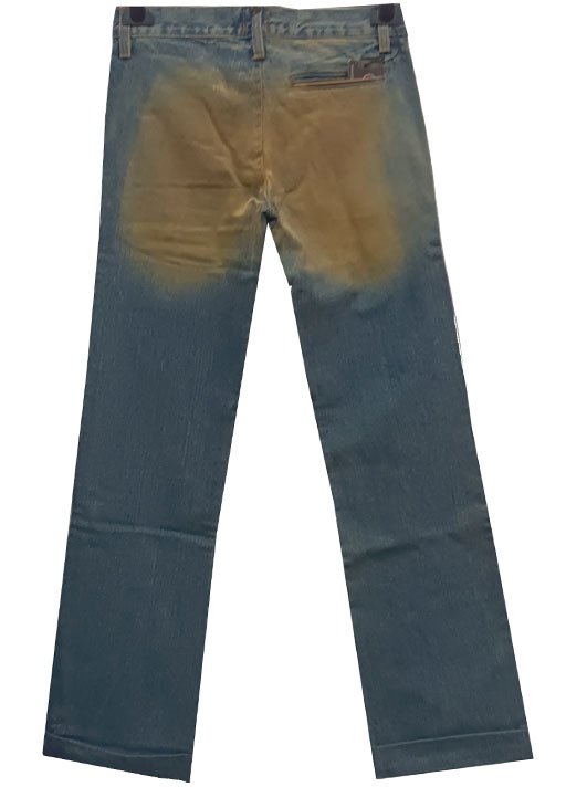  Παντελόνι τζιν βαμβακερο αμμοβολή μπλε 