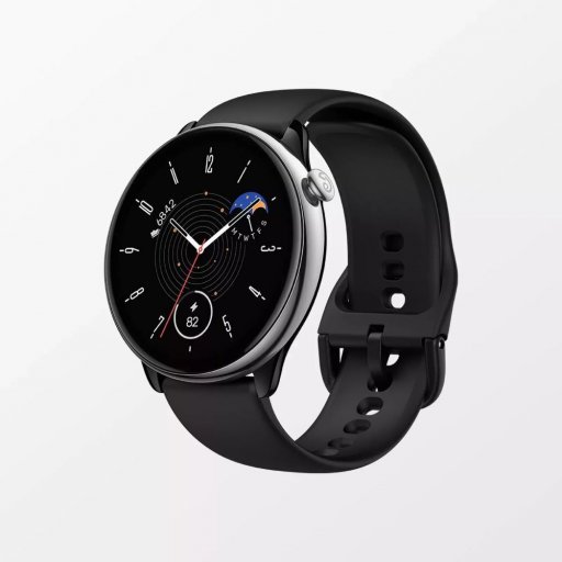 Amazfit GTR Mini Stainless Steel 42mm Αδιάβροχο Smartwatch με Παλμογράφο (Midnight Black)