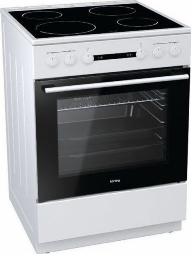 KEC 6142 WPG 71lt Κουζίνα 71lt με Κεραμικές Εστίες Π60εκ. Λευκή
