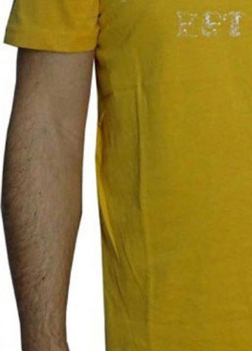 Μπλουζάκι T-shirts μακό βαμβακερό pech finish κίτρινο