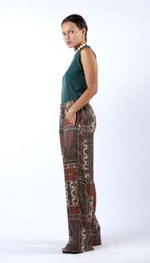 MOI.RO Pant Digital printed silky touched Satin -SOLD OUT