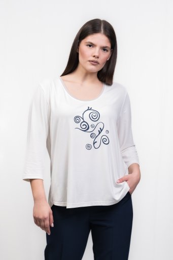 ΜΠΛΟΥΖΑ VISCOZE 3/4 ΜΑΝΙΚΙ