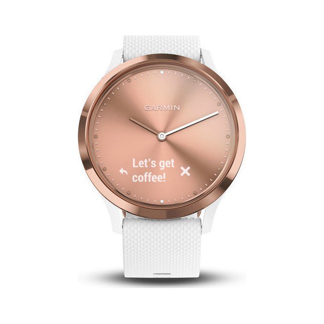 vivomove HR Sport S-M White-ROSE Gold