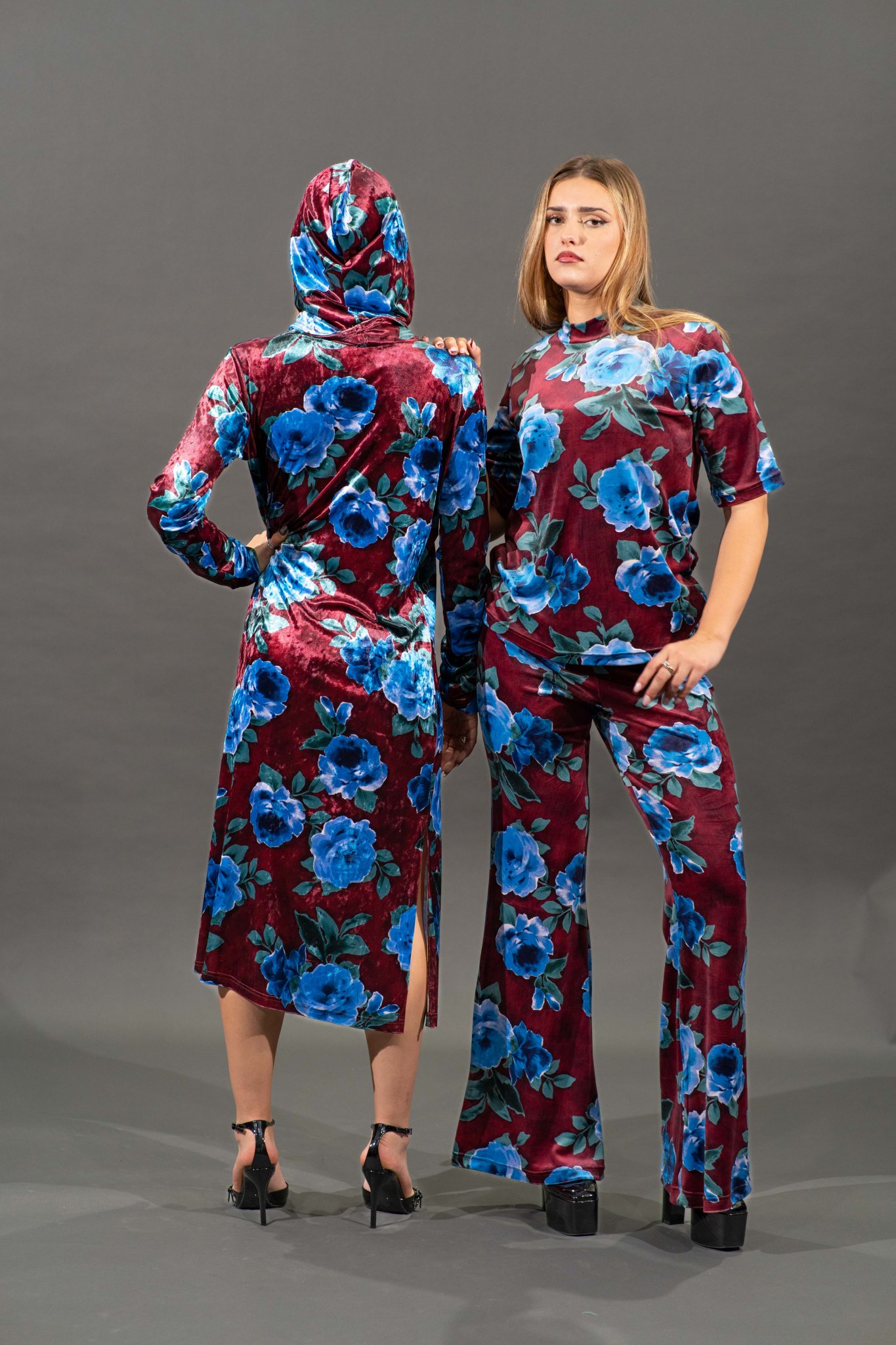 VELVET SHAPHIRE DRESS 