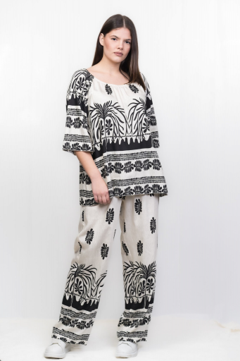 ΜΠΛΟΥΖΑ BOHO PRINT ΜΕ ΛΑΣΤΙΧΑΚΙ