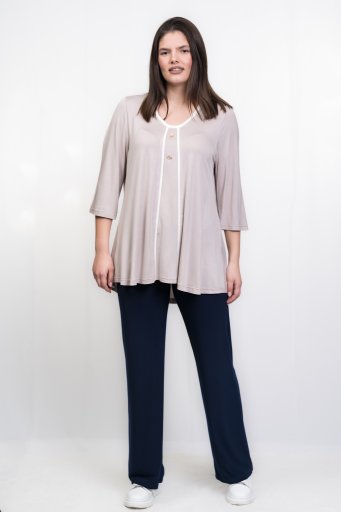 ΜΠΛΟΥΖΑ VISCOZE ΖΑΠΟΝΕ ΜΕ ΡΕΛΑΚΙΑ 