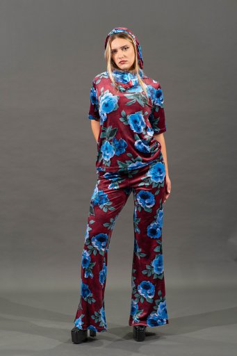 VELVET PANTS SAPHIRE